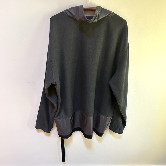 3.1 Phillip Lin ~Men’s Mock Neck Dark Gray Wool Oversized Pullover Jumper Tunic - Picture 9 of 15